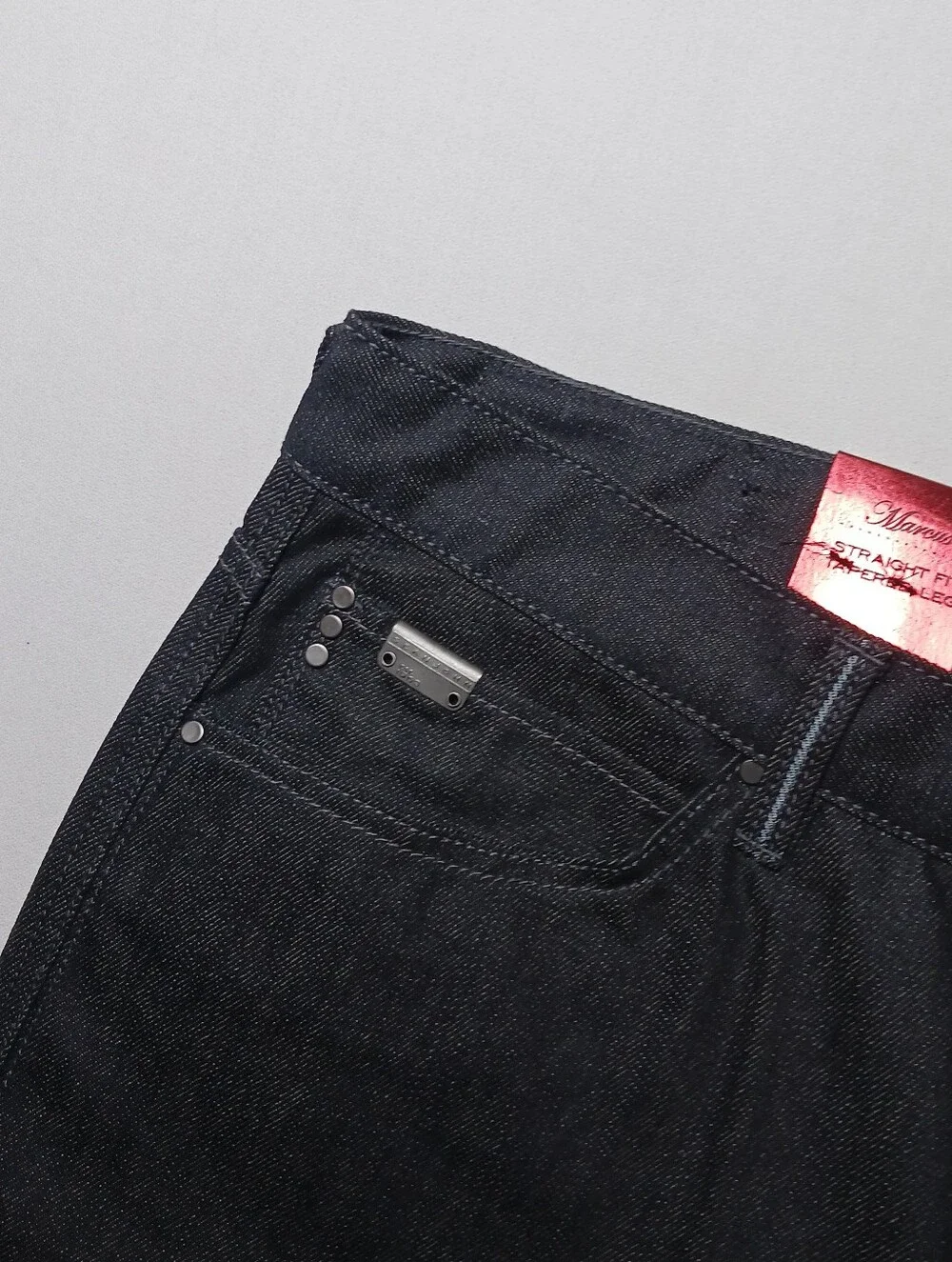 Sean John Marcus Mens Straight Tapered Leg Jeans 36X34 Black Stretch Denim NWT